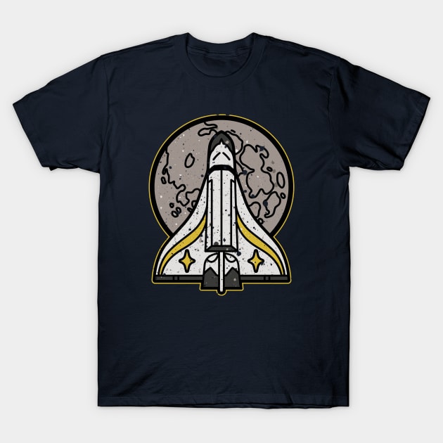 Backpack Spaceship T-Shirt by DCLawrenceUK